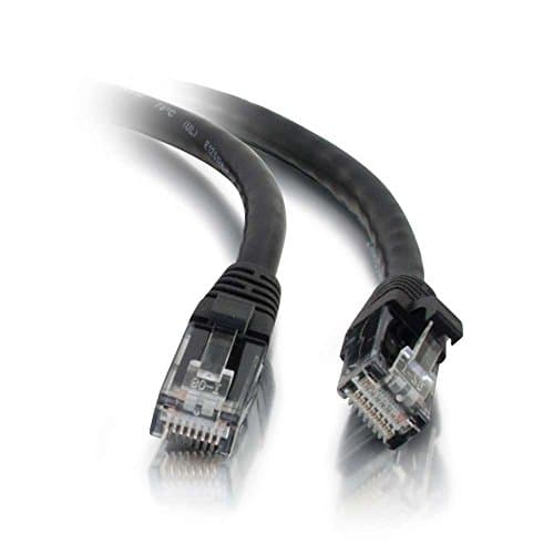 Image of C2G 83184 3M BLACK Cat5e Ethernet RJ45 High Speed Network Cable, LAN Lead Cat5e Unshielded PVC UTP Patch Cable