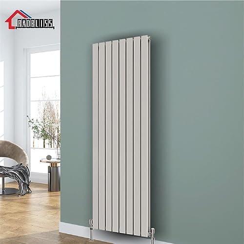 Image of Radbliss Vertical Flat Panel Design Radiator 1600x544mm White Double Tall RAD Central Heating