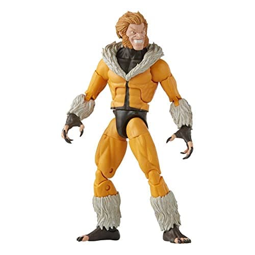 Image of X-Men Hasbro Marvel Legends Series X-Men Sabretooth Action Figure 15cm Collectible Toy, 3 Build-A-Figure Part