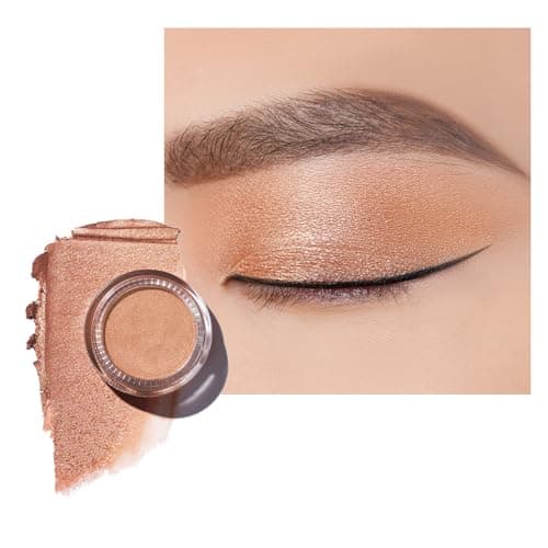 Image of Oulac Shimmer Eyeshadow Pearl Finish| Peach Highly Pigmented Eyeshadow| Waterproof & Long-Lasting| Longwear Blendable Shimmer Eyemake-up | Vegan | 06g (P02) Regal