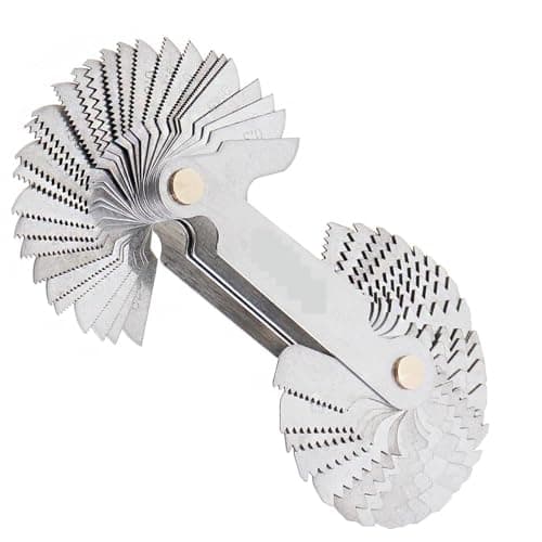 Image of Metric Screw Gauge SAE Whitworth 55 Degree & Metrisch 60 Degree Thread Pitch Gauge For Measuring Tool Woodworking & Tiling