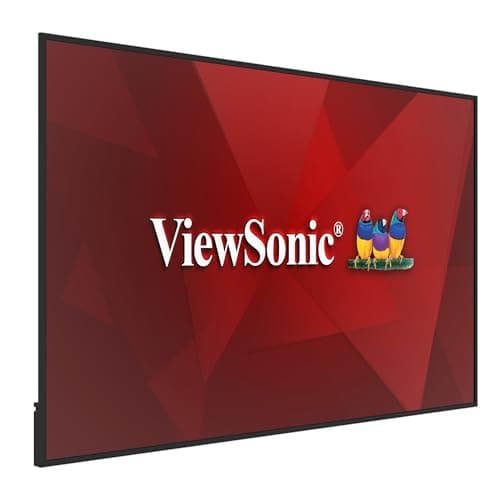 Image of ViewSonic CDE8631 86 Inch 4K UHD Commercial Monitor with 500 Nits Brightness, 5000:1 Contrast Ratio, OPS Slot, 8GB RAM, 32GB Memory, Dual 16W Speaker, WiFi Slot