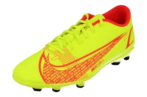 Image of NIKE Vapor 14 Club FG/MG Mens Football Boots CU5692 Sneakers Shoes (UK 11 US 12 EU 46, Volt Bright Crimson 760)
