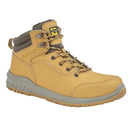 Image of Grafters M513N Unisex Nubuck Steel Toe Boots Honey