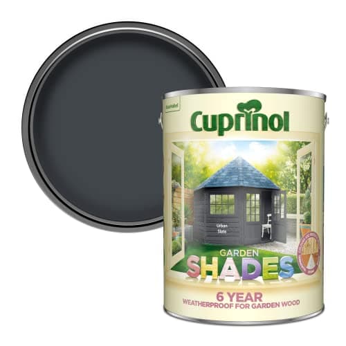 Image of Cuprinol Garden Shades Paint for Gardens - Urban Slate 5L