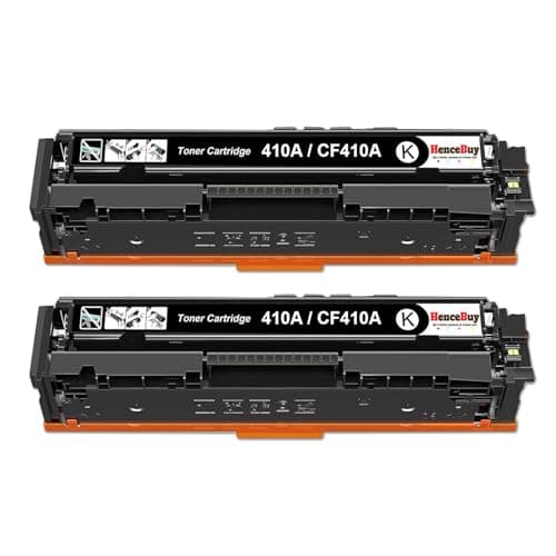 Image of HenceBuy CF410A 410A Black Toner Cartridges Compatible for HP 410X CF410X for HP Color LaserJet Pro MFP M477fdw M477fdn M477fnw M477 M377dw Color LaserJet Pro M452nw M452dn M452 (2 Black)