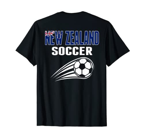 Image of Proud New Zealand Soccer Fans Jersey New Zealand Football T-Shirt