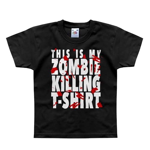 Image of Nutees This is My Zombie Killing Kids T-Shirt (Black), 6 Years