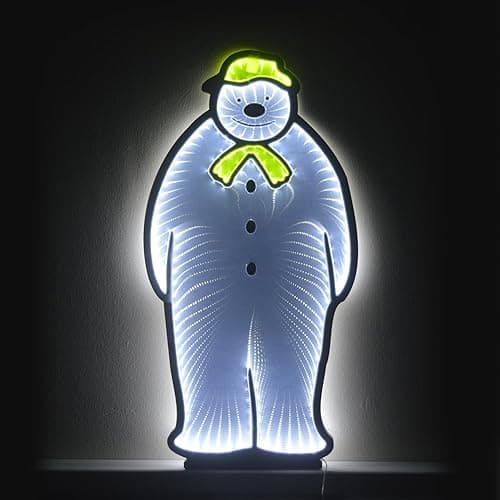 Image of YöL 60cm Infinity LED Colourful Christmas The Snowman With Base Xmas Light-up Decoration Festive Party