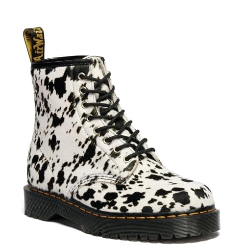Image of Dr. Martens 1460 Unisex Adult Boots, Cream Black, 9 UK