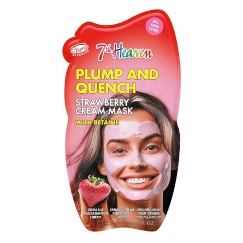 Image of 7th Heaven Strawberry Cream Face Mask with Betaine, Plump and Quench Hydrating Face Mask, Vegan - Genuine 7th Heaven Face Masks Skincare