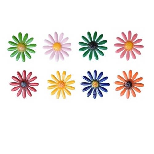 Image of Plipdhy 8 Pcs Metal Flower Wall Decorations,Garden Wall Art Outdoor Indoors,Metal Flowers Wall Hanging Ornament for Porch,Patio,Kitchen,Living Room,Farmhouse,Balcony