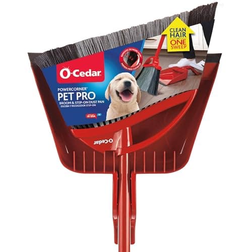Image of O-Cedar PowerCorner, Pet Pro Broom & Step-on Dustpan