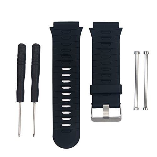 Image of Huwokxix Watch Strap compatible with Garmin Forerunner 920XT,Adjustable Silicone Sports Strap Replacement Band for Garmin 920XT
