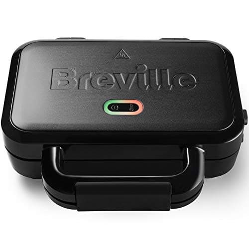 Image of Breville Ultimate Deep Fill Toastie Maker | 2 Slice Sandwich Toaster | Removable Non-Stick Plates | Stainless Steel | Black [VST082]