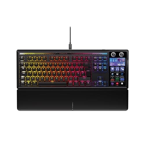 Image of CORSAIR GALLEON 100 SD RGB Mechanical Wired Gaming Keyboard – QWERTY UK, Elgato Stream Deck-Integrated, Pre-Lubed MLX Pulse Thocky Hotswappable PBT Double-Shot Switches, FlashTap SOCD, 8,000Hz – Black