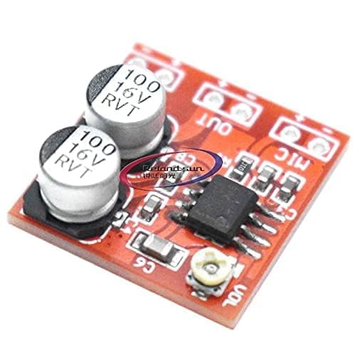 Image of LM386 Electret Microphone Amplifier, Microphone Amplifier Breakout Sensor MAX4466 Compatible with Arduino and Raspberry Pi Includes E-Book Motherboards Components and Replacement Parts