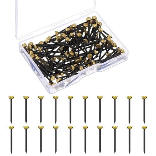 Image of 100 PCS Steel Picture Nails - 25 mm, Hardened Steel, Concrete, Brick, Plaster & Wood, Made in Europe