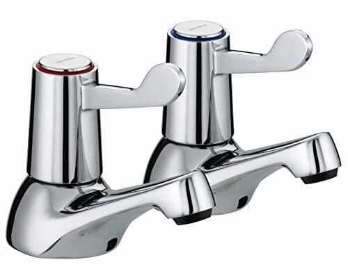 Image of Bristan VAL 3/4 C CD Lever Bath Taps with Ceramic Disc Valves - Chrome Plated