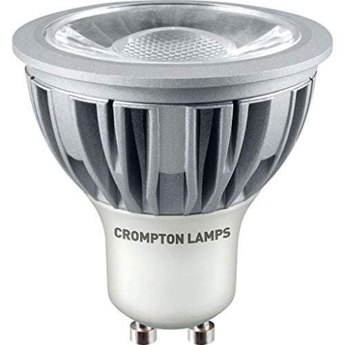 Image of Crompton Lamps LED GU10 Spotlight Bulbs 5W | Dimmable | Warm White 3000K | Energy Saving Lightbulbs for Ceiling Lights | 520 Lumens | Direct Replacement | GU10 LED Bulb