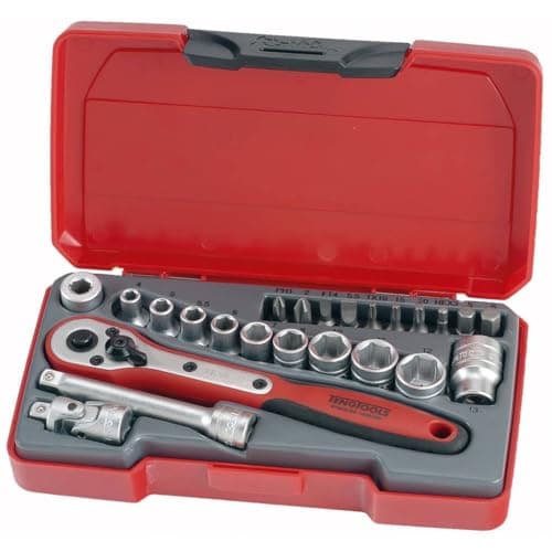 Image of Teng T1424 1/4-inch Socket Set Metric Drive (24 Pieces)