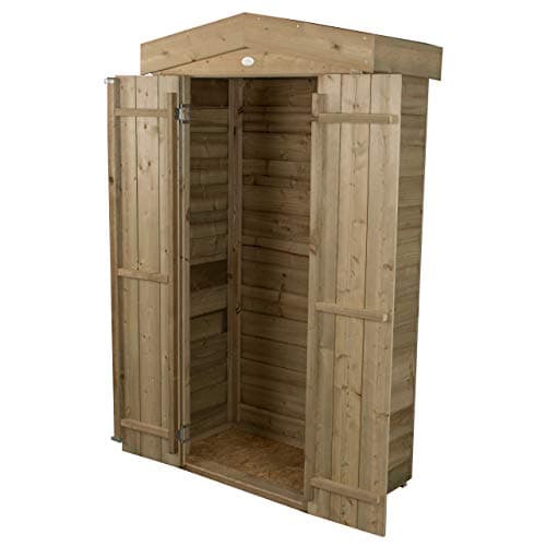 Image of Forest Garden Apex Tall Garden Store| 1.1m x 0.5m| Wooden Outdoor Storage Shed|15 Year Anti-Rot Guarantee