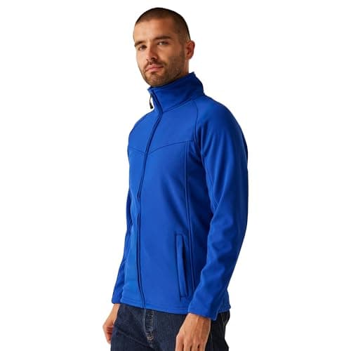 Image of Regatta Professional Men's Uproar Interactive Wind Resistant Softshell, Oxford Blue, size Small