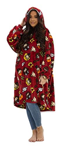 Image of GAMER Fleece Oversized Hoodie - Official Gaming Movie Designs - Super Soft Lounger Blanket Hoody - 100% Polyester - Available in Adults (L) and Kids (M) Sizes (Medium)