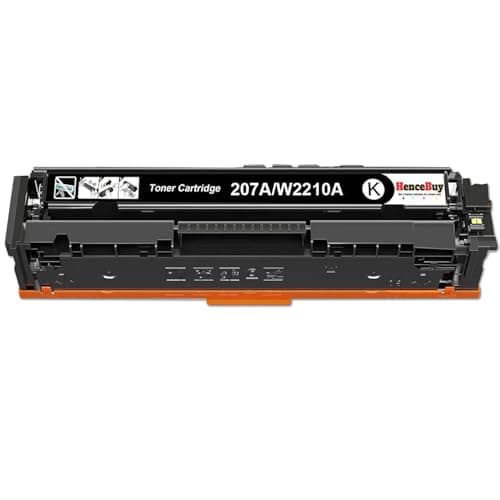 Image of HenceBuy 207A Black Toner Cartridge (With Chip) Compatible for HP 207A 207X for HP Color Laserjet Pro MFP M283fdw M255dw M282nw M283fdn M255nw M283 M255 M282 W2210A W2210X Printer Ink - Single Pack
