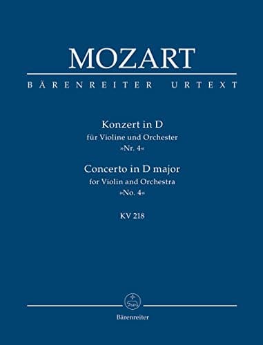 Image of Concerto for Violin No.4 in D major K.218 (Study Score)