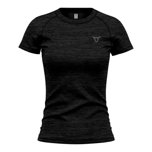 Image of Women's Short Sleeve Quick Dry Fit Active T-Shirts Moisture Wicking Athletic Round Neck Gym Tee Exercise Yoga Ladies Tops
