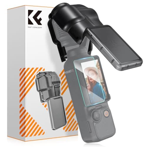 Image of K&F CONCEPT Pocket 3 Protective Case Cover Compatible with DJI Osmo Pocket 3, Plastic Gimbal Protector Lens Screen Protector Guard Case Accessories