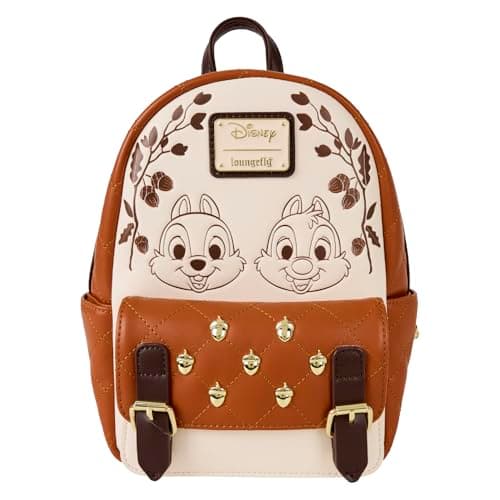 Image of Loungefly Disney Chip and Dale Quilted Mini Backpack