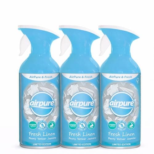 Image of Airpure & Fresh Trigger Spray 250ML | Room & Fabric Freshener | Long-Lasting Home Fragrance | Available in Deep Oud, Fresh Linen & True Romance (Fresh Linen)