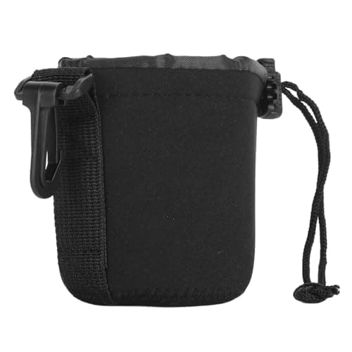 Image of MENDUNER Small Lens Pouch, Camera Lens Bag with Secure Elastic Lock, Foldable Portable Case for EF 50mm F/1.8 II & AF 50mm F/1.8D Lenses