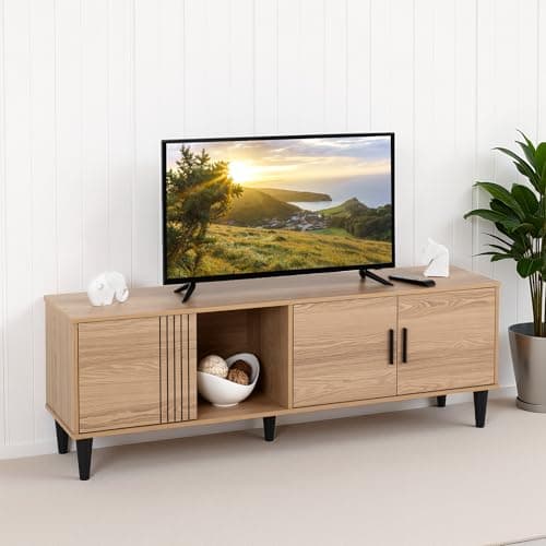 Image of Seconique Tessa Tv Cabinet in Natural Oak Effect