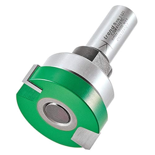 Image of Trend CraftPro Two Flute Intumescent Recessing Router Cutter, 1/2 Inch Shank, 40mm Cut Diameter & 10mm Cut Length, Tungsten Carbide Tipped, C208X1/2TC