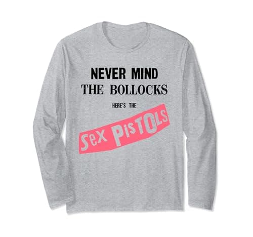 Image of Sex Pistols Official Never Mind The Bollocks Pink Long Sleeve T-Shirt