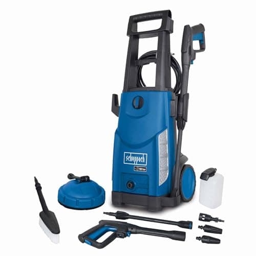 Image of Scheppach HCE2400 Electric Pressure Washer | 2400W | 180Bar | 480L/h | 5m Hose | Surface Cleaner & Accessories