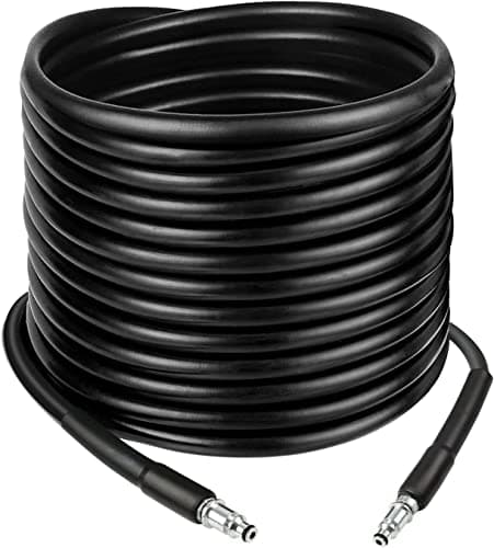 Image of YUET 15M High Pressure Washer Replacement Hose for Bosch AQT Series Washers Domestic Bosch Aquatak, Click Type Plug Quick Connect SDS Fittings, Accessories Extension Water Clean Pipe (15)