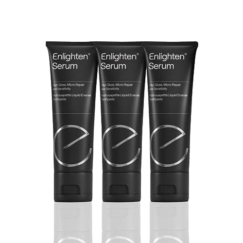Image of Enlighten Serum - Restorative Toothpaste for Sensitive Teeth, 75 ml - Suitable for Daily Use, Enamel Repair, Vegan Formula with Hydroxyapatite, Protection and Regeneration - 3 Pieces
