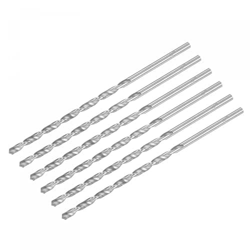 Image of TA-VIGOR 6Pcs 5mm Extra Long Twist Drill Bits, 160mm Length High-Speed Steel HSS Straight Shank Spiral Drill Bits for Wood Metal Aluminum Plastic