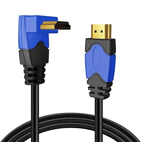 Image of TNP 4K HDMI Cable Right Angle 270 Degree (6 FT) - High Speed 18GBPs HDMI Wire Cord 4K 60Hz HDR 2K 2160p 1080p 1440p 3D ARC/eARC Ethernet For Video Gaming Xbox One X PS4 Pro & Apple TV HDTV Projector