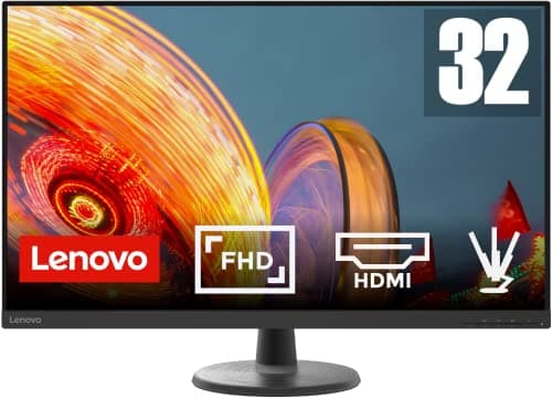 Image of Lenovo D32-40(C22320FD0) 32 Inch PC Monitor | FHD, 1080p, 60Hz, 5ms, HDMI, DP