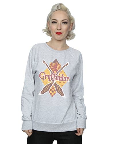 Image of Harry Potter Women's Gryffindor Lozenge Sweatshirt Small Heather Grey