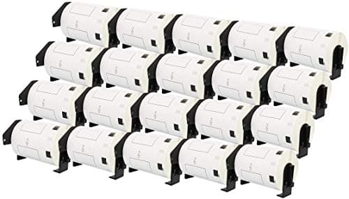 Image of 20x DK-11240 102 x 51 mm Compatible Barcode Labels Rolls (600 Labels per Roll) for P-Touch QL-1050, QL-1050N, QL-1060N, QL-1100, QL-1110NWB Label Printers