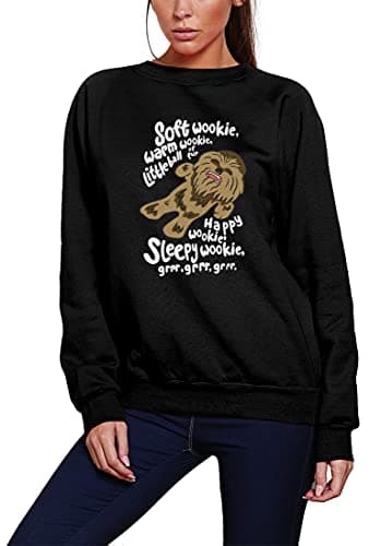 Image of HotScamp Soft Wookie Women's Sweatshirt - Black X-Small