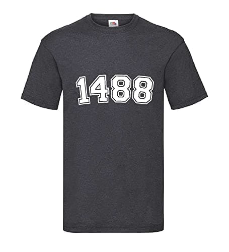 Image of 1488 Men's T-Shirt, Dark grey mottled, S