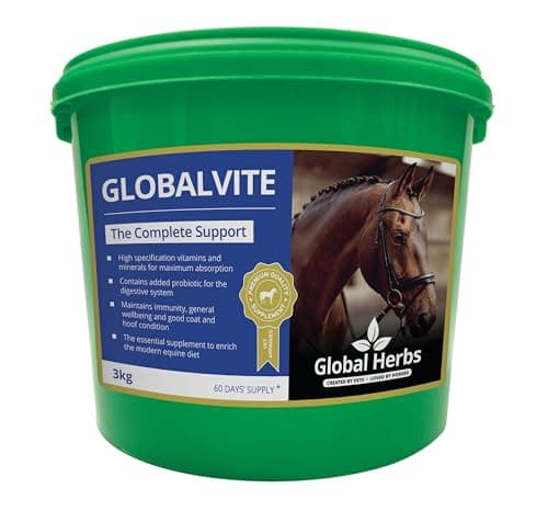 Image of Global Herbs GlobalVite Equine Vitamin & Mineral Supplement for Hooves, Coat & Vitality 3kg