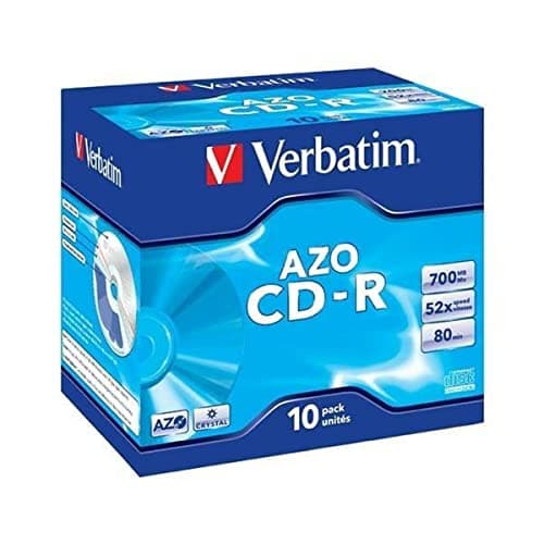 Image of Verbatim 52x CD-R Super Azo 700MB 10 Pack Jewel Case